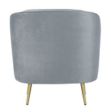 Sophia Grey & Gold Chair - Ornate Home