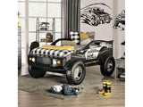 Speed Jump Black Off-Road Twin Car Bed w/ LED Headlights - Ornate Home