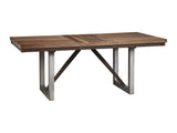 Spring Creek Natural Walnut Dining Table w/ Extension Leaf - Ornate Home