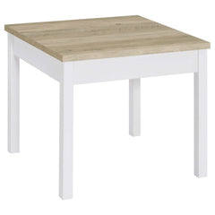 Stacie Antique Pine / White 3 Pc Coffee Table Set - Ornate Home
