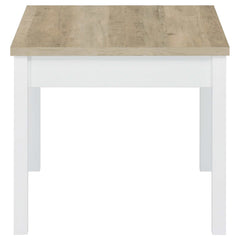Stacie Antique Pine / White 3 Pc Coffee Table Set - Ornate Home
