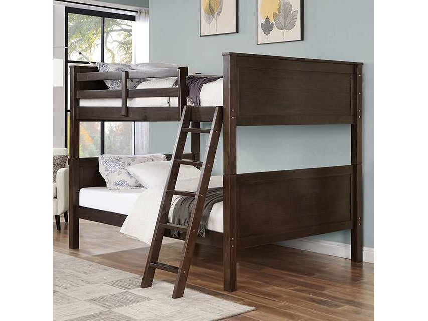Stamos Walnut Full/Full Bunk Bed - Ornate Home