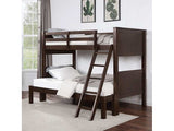 Stamos Walnut Twin/Full Bunk Bed - Ornate Home