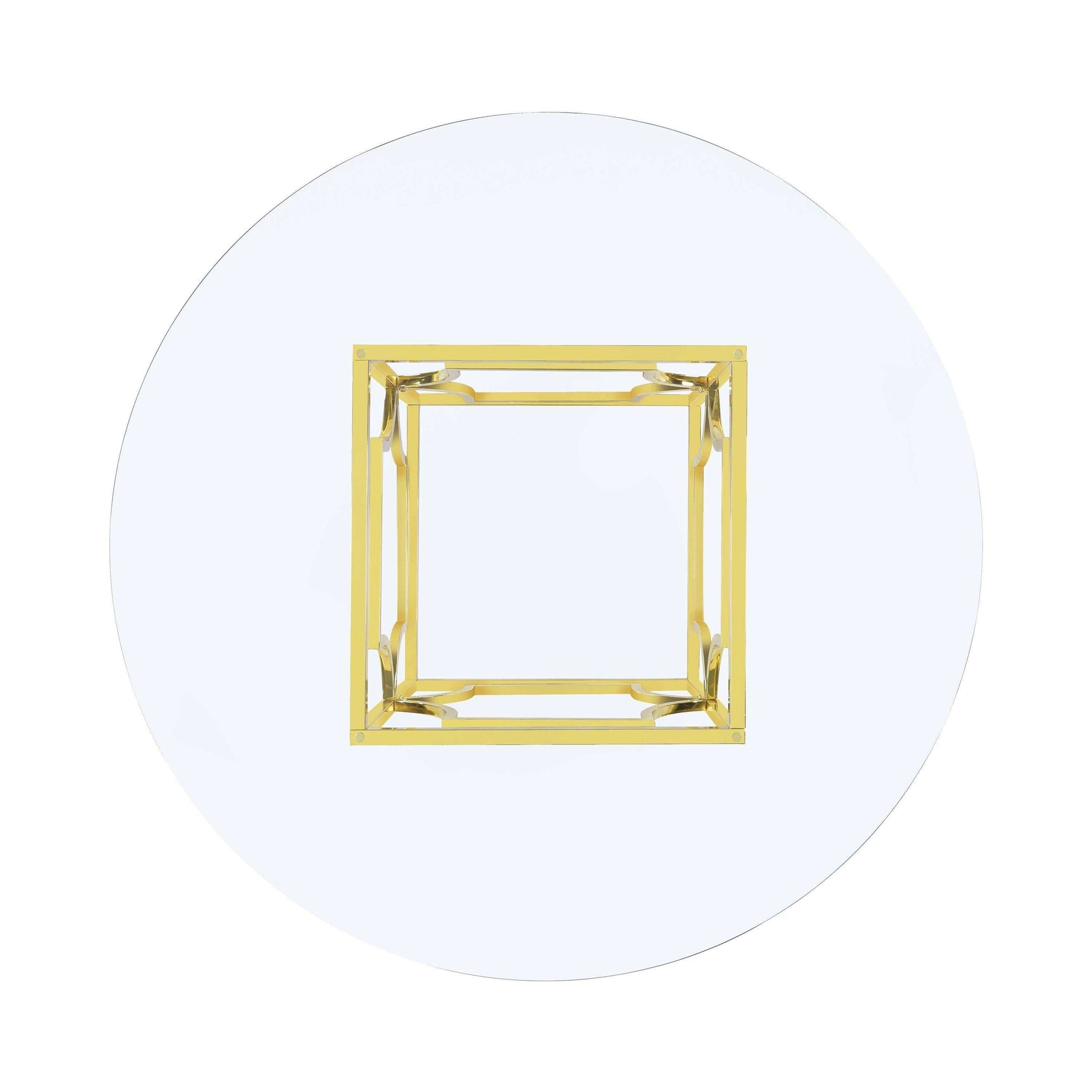 Starlight Brass Square Dining Table Base - Ornate Home