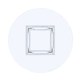 Starlight Chrome Square Dining Table Base - Ornate Home