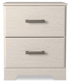 Stelsie White Nightstand - Ornate Home
