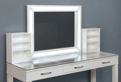 Stephanie White Vanity Set / 3pc - Ornate Home