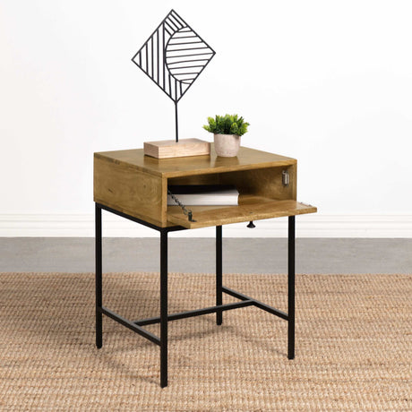 Stephie Honey Brown End Table - Ornate Home