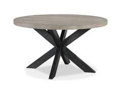 Stevens Charcoal Black/Light Brown Dining Table - Ornate Home
