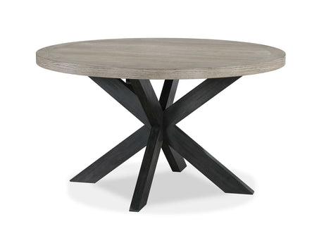 Stevens Charcoal Black/Light Brown Dining Table - Ornate Home