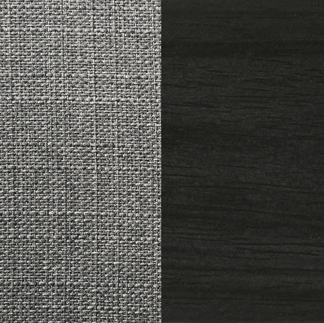 Stevie Brown Grey / Black Arm Chair (Set of 2) - Ornate Home