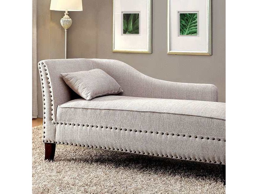 Stillwater Beige Chaise - Ornate Home
