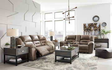 Stoneland Fossil Manual Reclining Sofa - Ornate Home