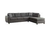 Stonenesse Grey Reversible L Shape Sectional Sofa - Ornate Home
