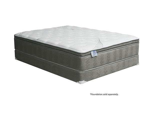 Stormin White/Gray 13" Euro Pillow Top California King Mattress - Ornate Home