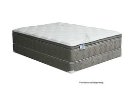 Stormin White/Gray 13" Euro Pillow Top Queen Mattress - Ornate Home
