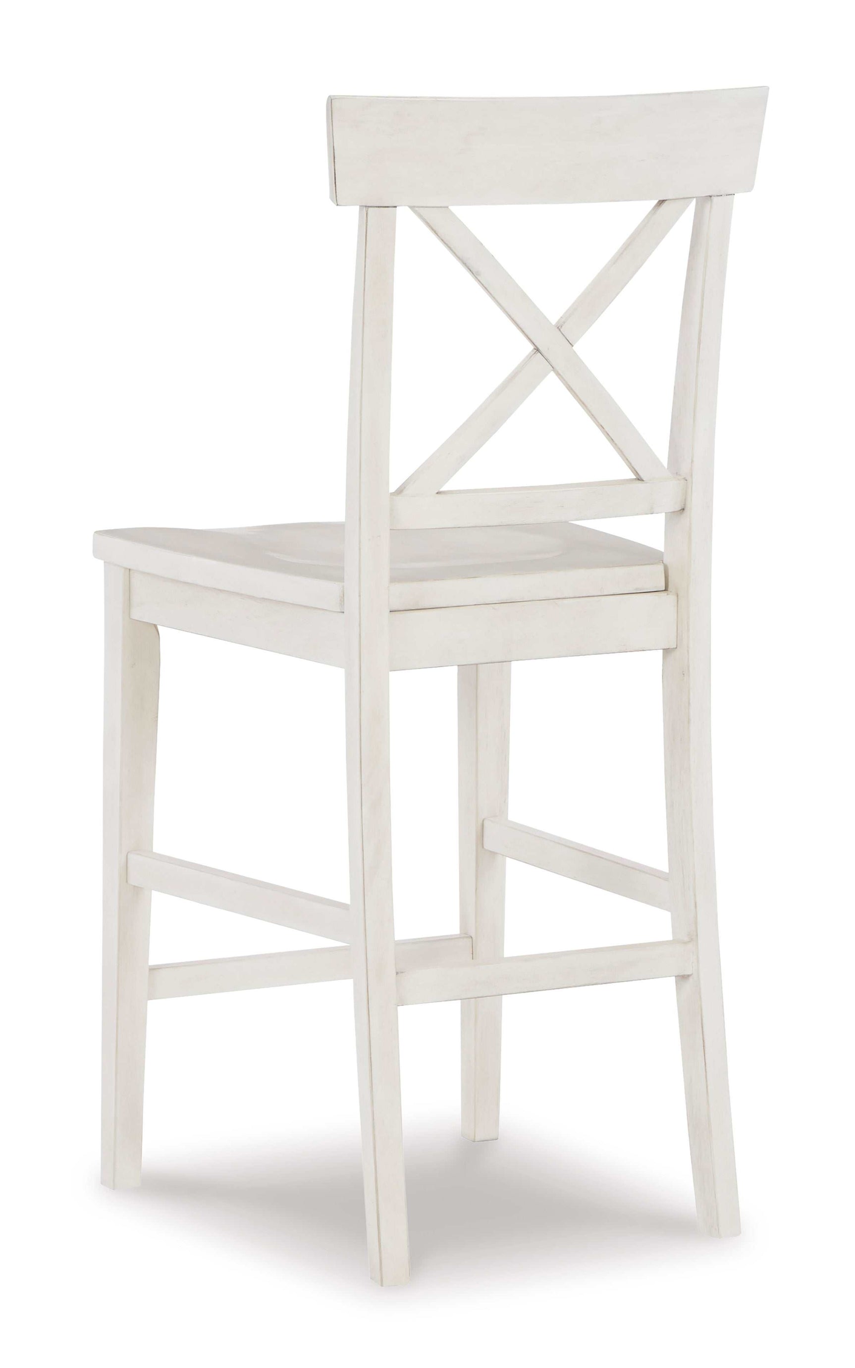 Stuven White Counter Height Bar Chair (Set of 2) - Ornate Home