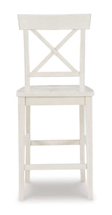 Stuven White Counter Height Bar Chair (Set of 2) - Ornate Home