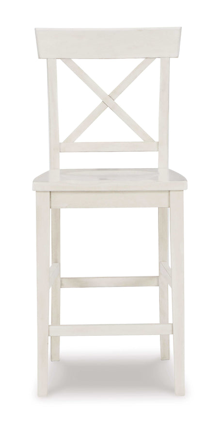 Stuven White Counter Height Bar Chair (Set of 2) - Ornate Home