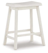 Stuven White Counter Height Stool (Set of 2) - Ornate Home