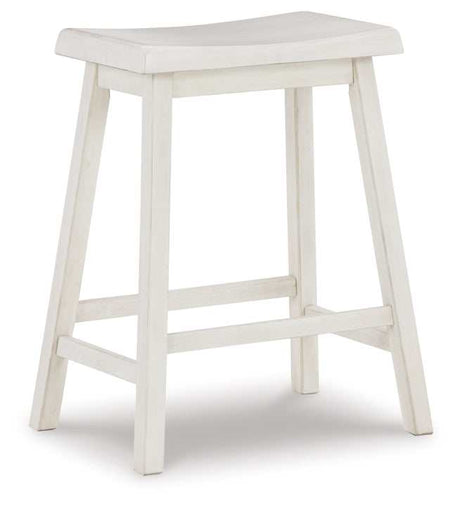 Stuven White Counter Height Stool (Set of 2) - Ornate Home