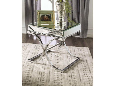 Sundance Chrome End Table - Ornate Home