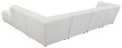 Sunny Natural White 6pc Modular Sectional Living Room Set - Ornate Home