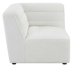 Sunny Natural White 6pc Modular Sectional Living Room Set - Ornate Home