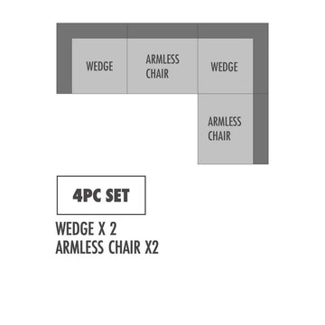 Sunny Natural White Modular Sectional / Create your own Style - Ornate Home