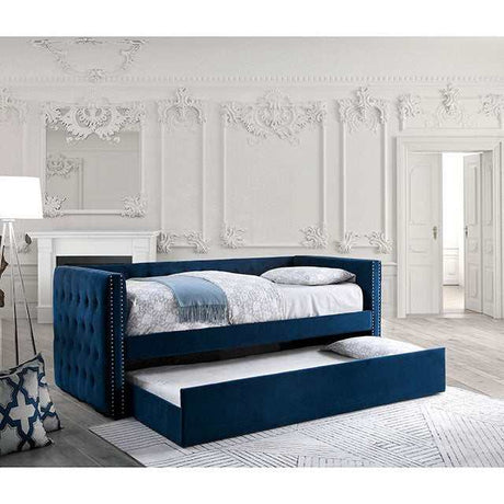 Susanna Navy Daybed w/ Trundle - Ornate Home