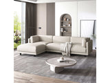 Sutter Sectional Sofa with Reversible Chaise Beige - Ornate Home