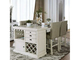 Sutton Antique White Counter Height Table - Ornate Home