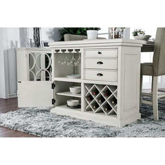 Sutton Antique White Counter Height Table - Ornate Home