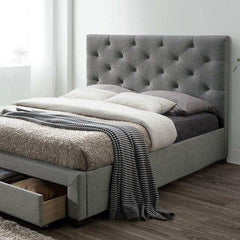 Sybella Gray UPH Twin Bed w/ Storage - Ornate Home