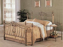 Sydney Antique Brushed Gold Metal HB & FB - Ornate Home