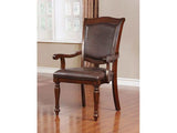Sylvana Brown Cherry/Espresso Arm Chair (Set of 2) - Ornate Home