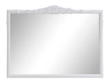 Sylvie Glossy White Wall Mirror - Ornate Home