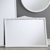 Sylvie Glossy White Wall Mirror - Ornate Home