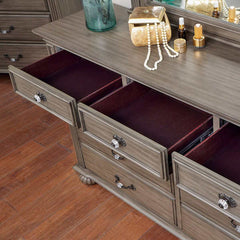 Syracuse Gray 4pc Queen Bedroom Set - Ornate Home