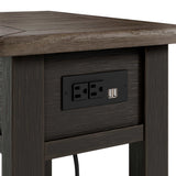 Tyler Creek Grayish Brown/Black Chairside End Table - Ornate Home