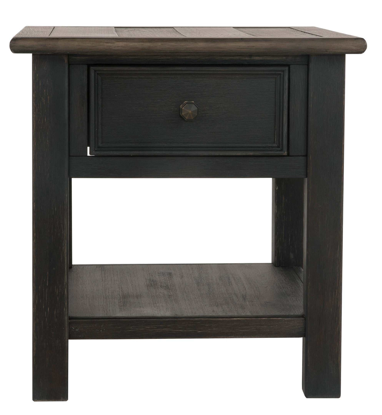 Tyler Creek Grayish Brown/Black End Table - Ornate Home