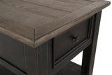 Tyler Creek Grayish Brown/Black End Table - Ornate Home