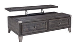 Todoe Dark Gray Lift Top Coffee Table - Ornate Home