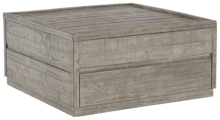Krystanza Weathered Gray Lift Top Coffee Table - Ornate Home