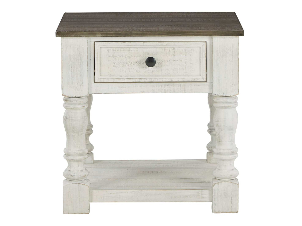 Havalance White/Gray End Table - Ornate Home