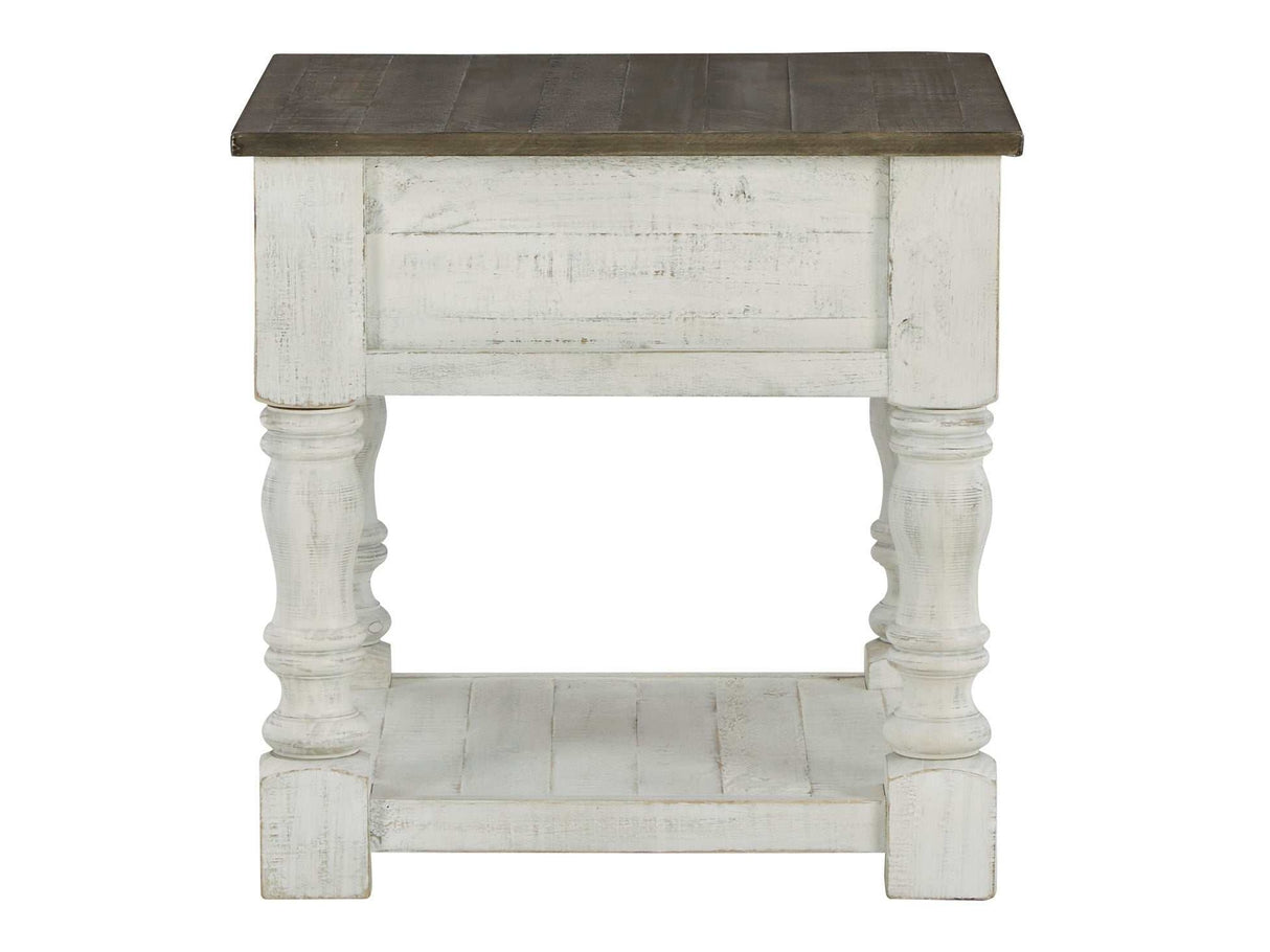 Havalance White/Gray End Table - Ornate Home