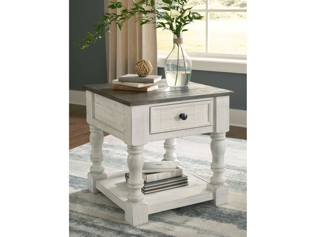 Havalance White/Gray End Table - Ornate Home