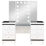 Talei White / Black Vanity Set - Ornate Home