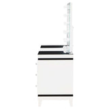 Talei White / Black Vanity Set - Ornate Home
