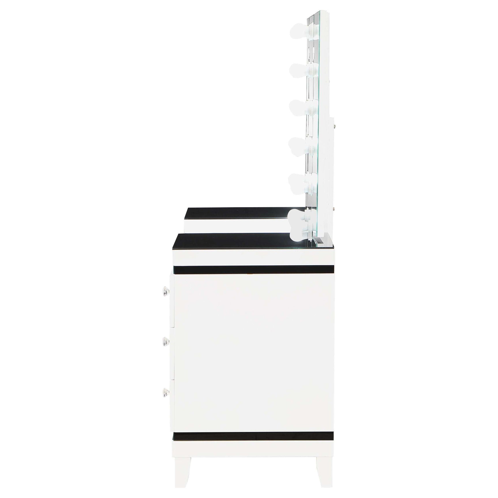 Talei White / Black Vanity Set - Ornate Home